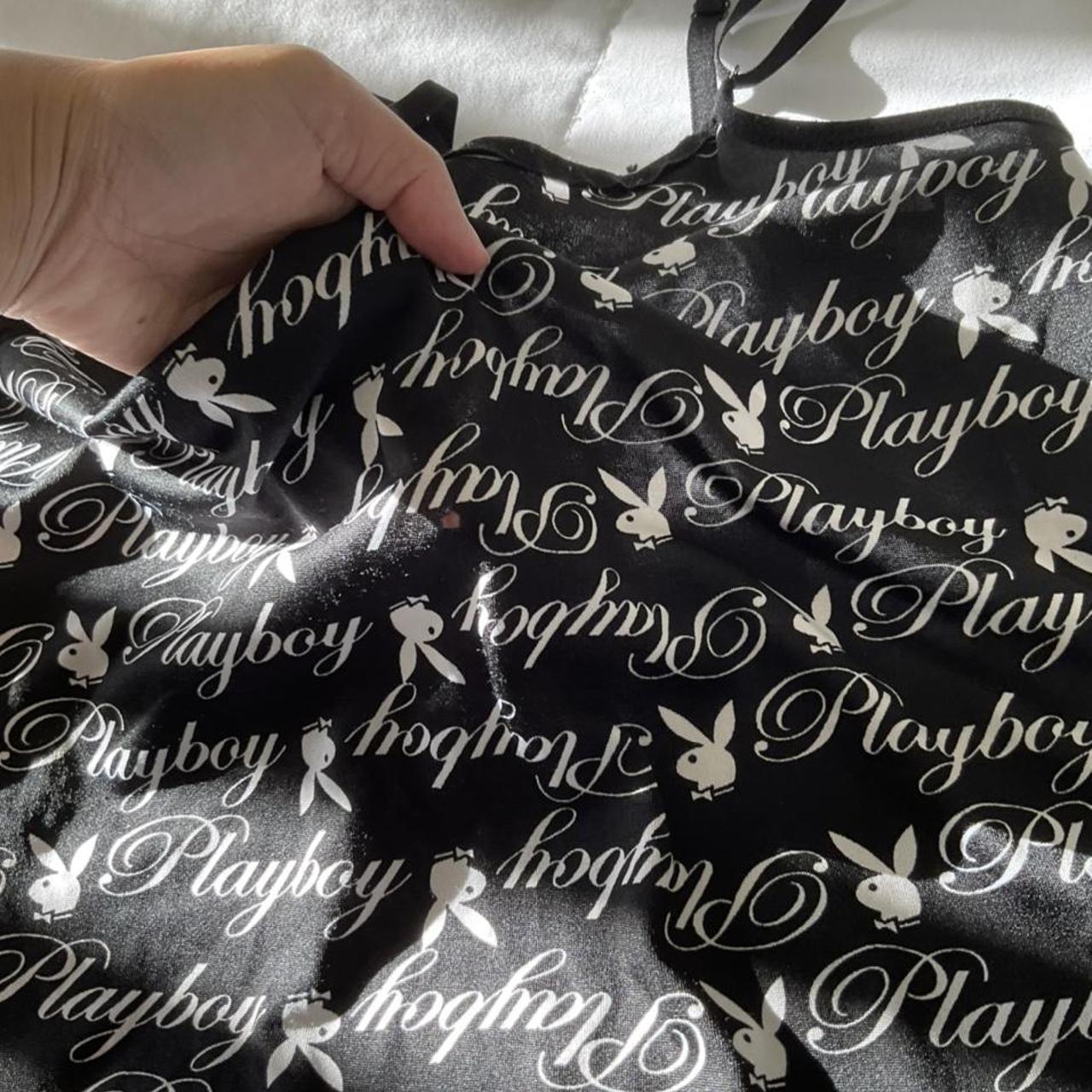 Playboy vintage slip dress Mesh material Flaw... Depop