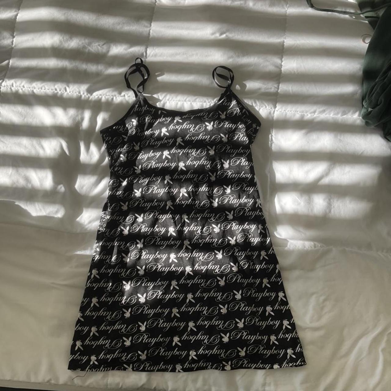 Playboy vintage slip dress Mesh material Flaw... Depop