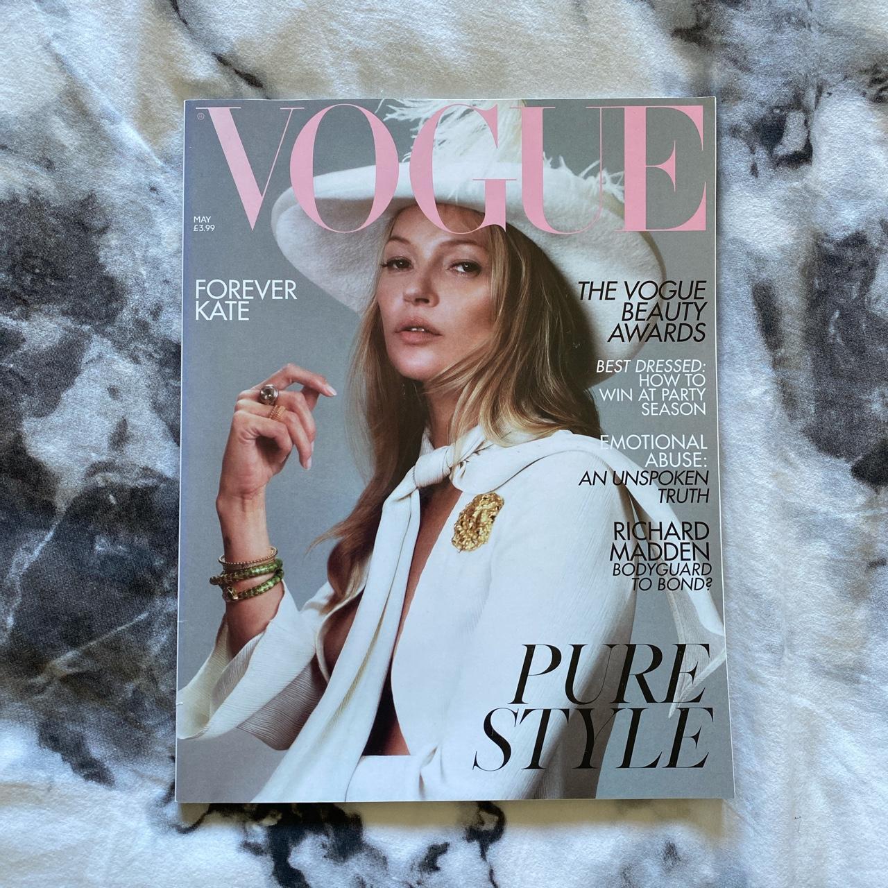 Vogue May 2019 Kate Moss cover Wear on the back but... Depop