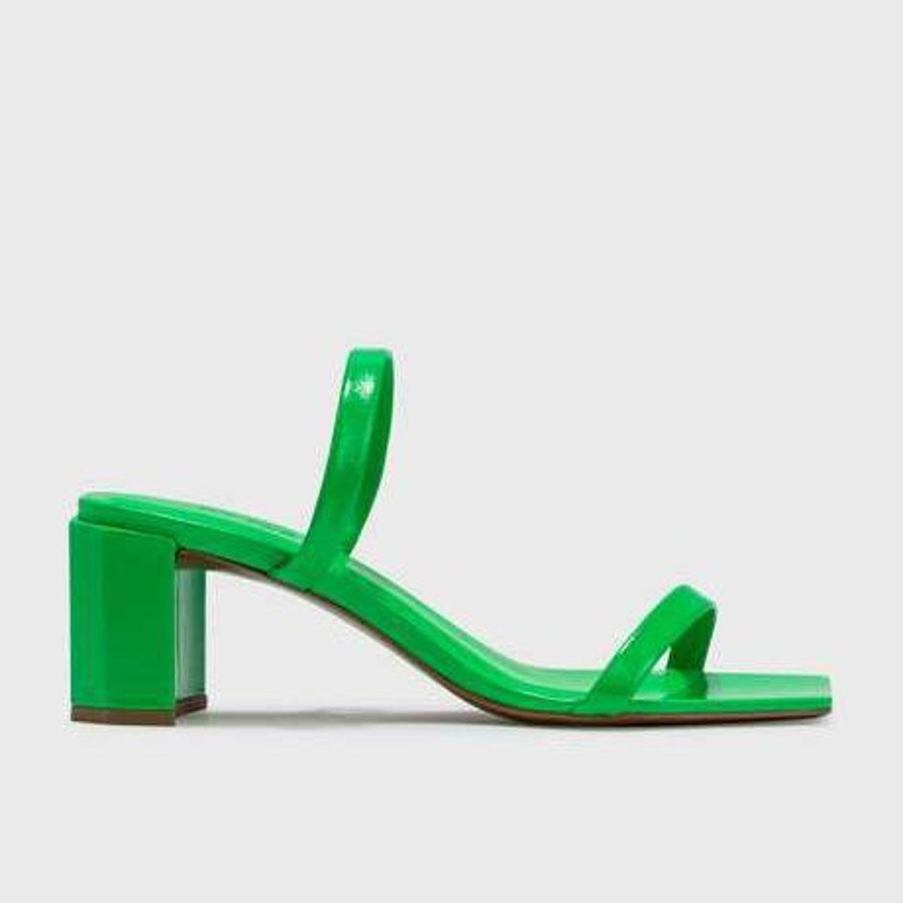 By Far Women's Green Sandals Depop
