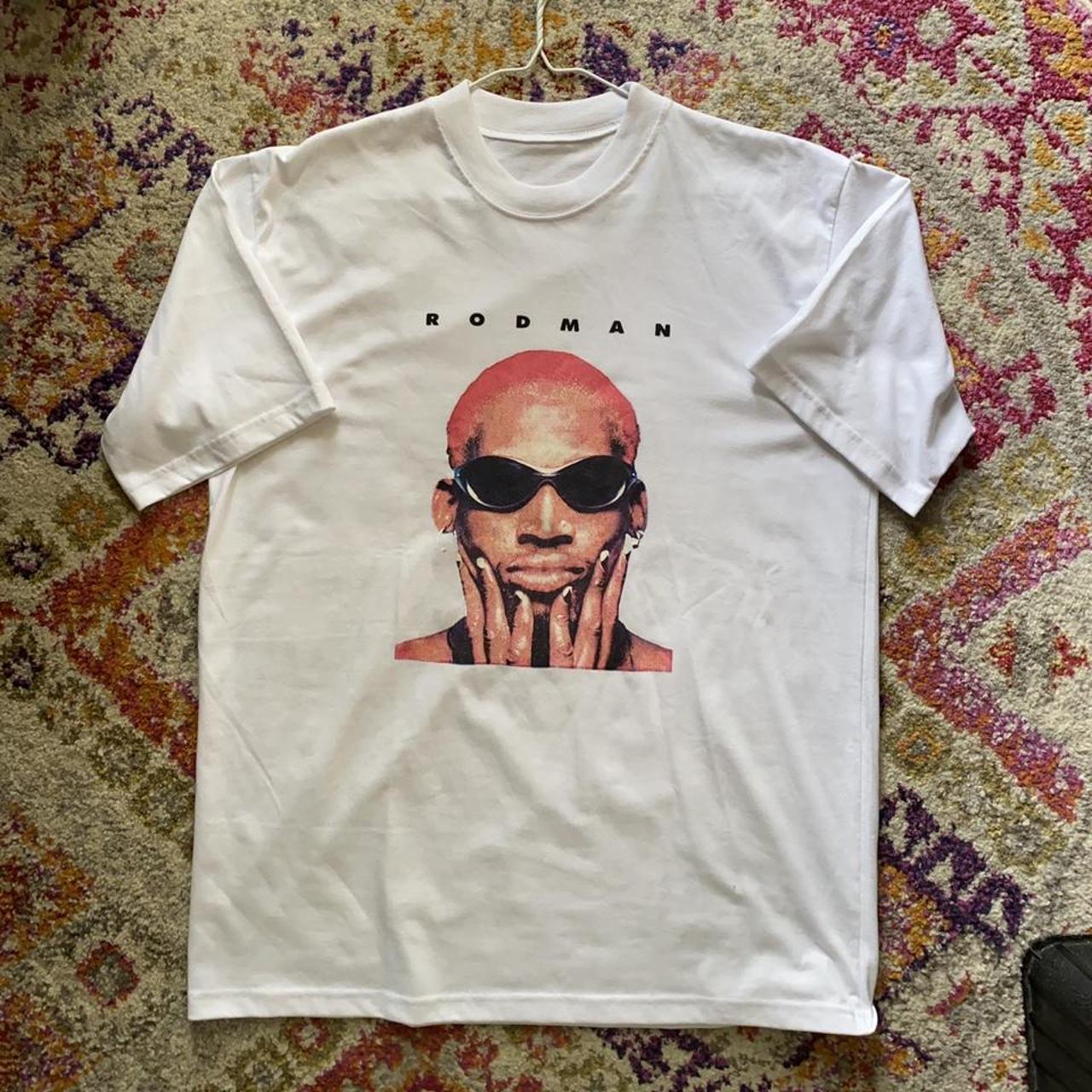 The coolest bootleg Dennis Rodman tee! No cracking... - Depop