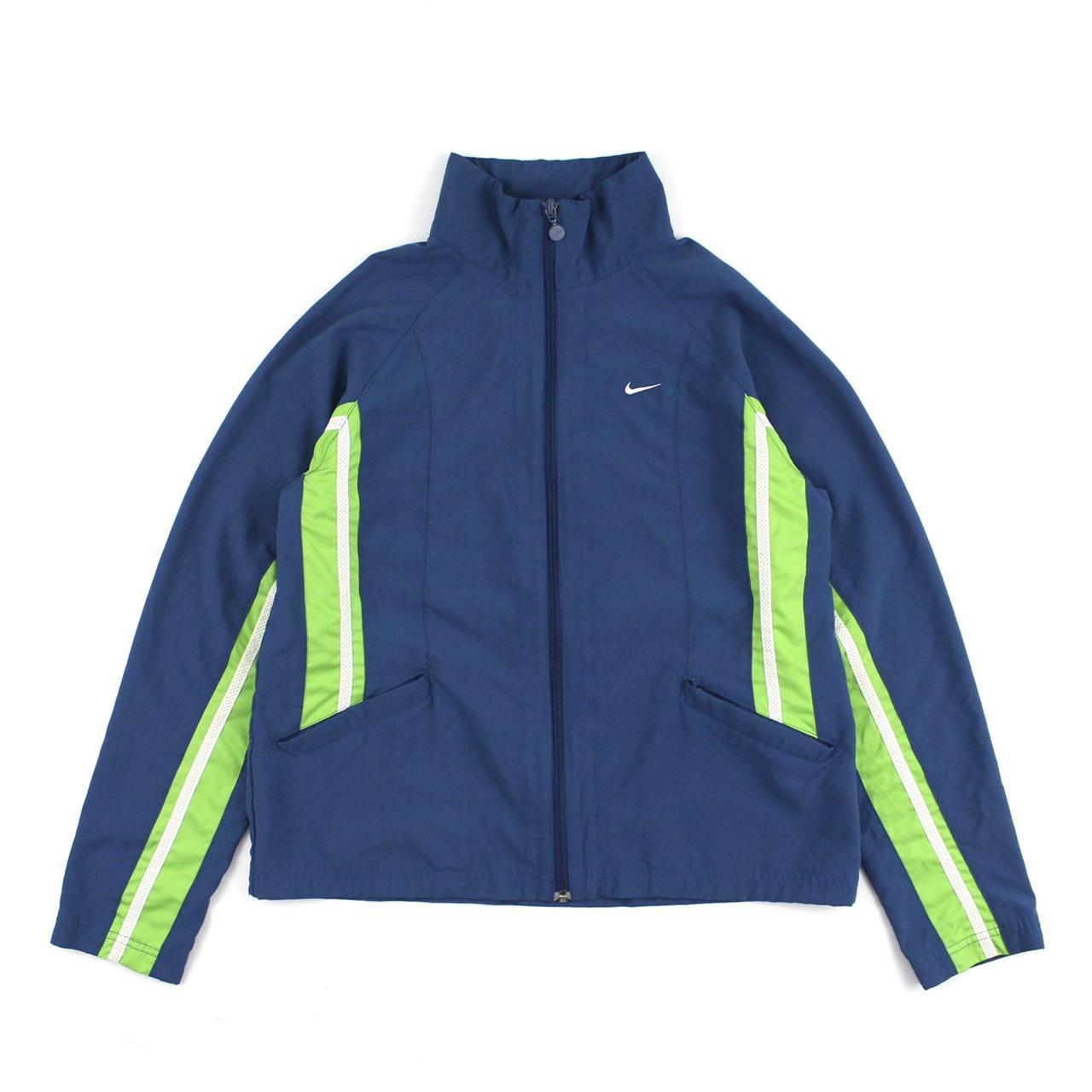 2000’s Nike Blue Track Jacket Size women’s... Depop