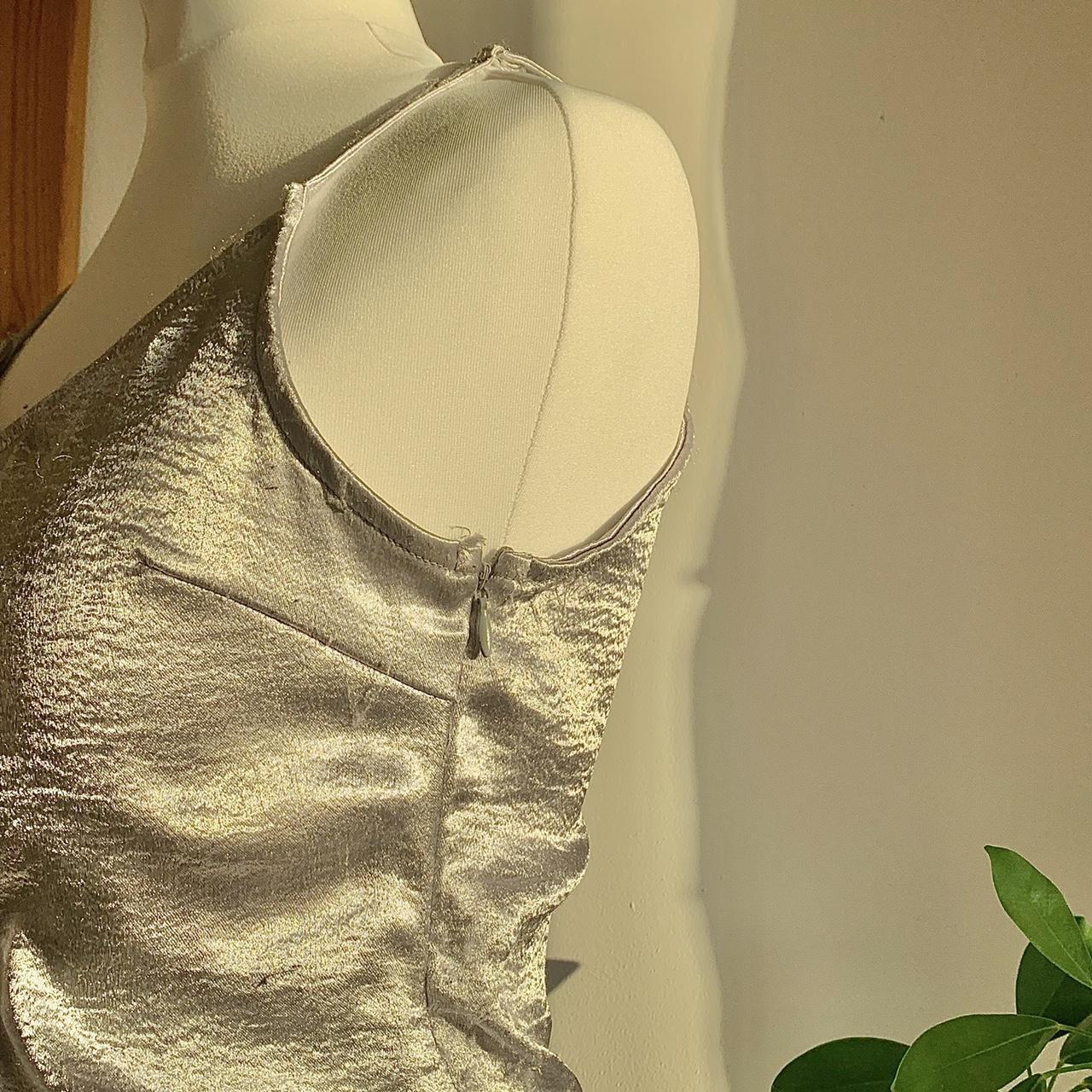 silver slip dress from Parisian. lovely piece to... - Depop