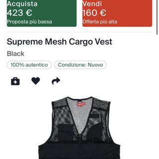 Supreme mesh cargo vest SS18 black Great... - Depop