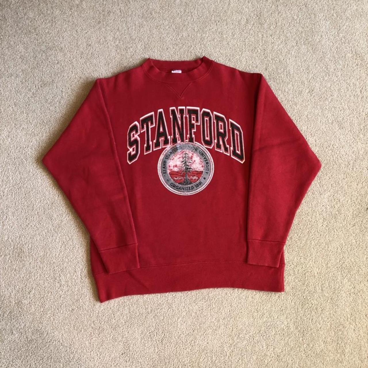 Vintage Champion Stanford Sweatshirt. Tagged a Large... - Depop