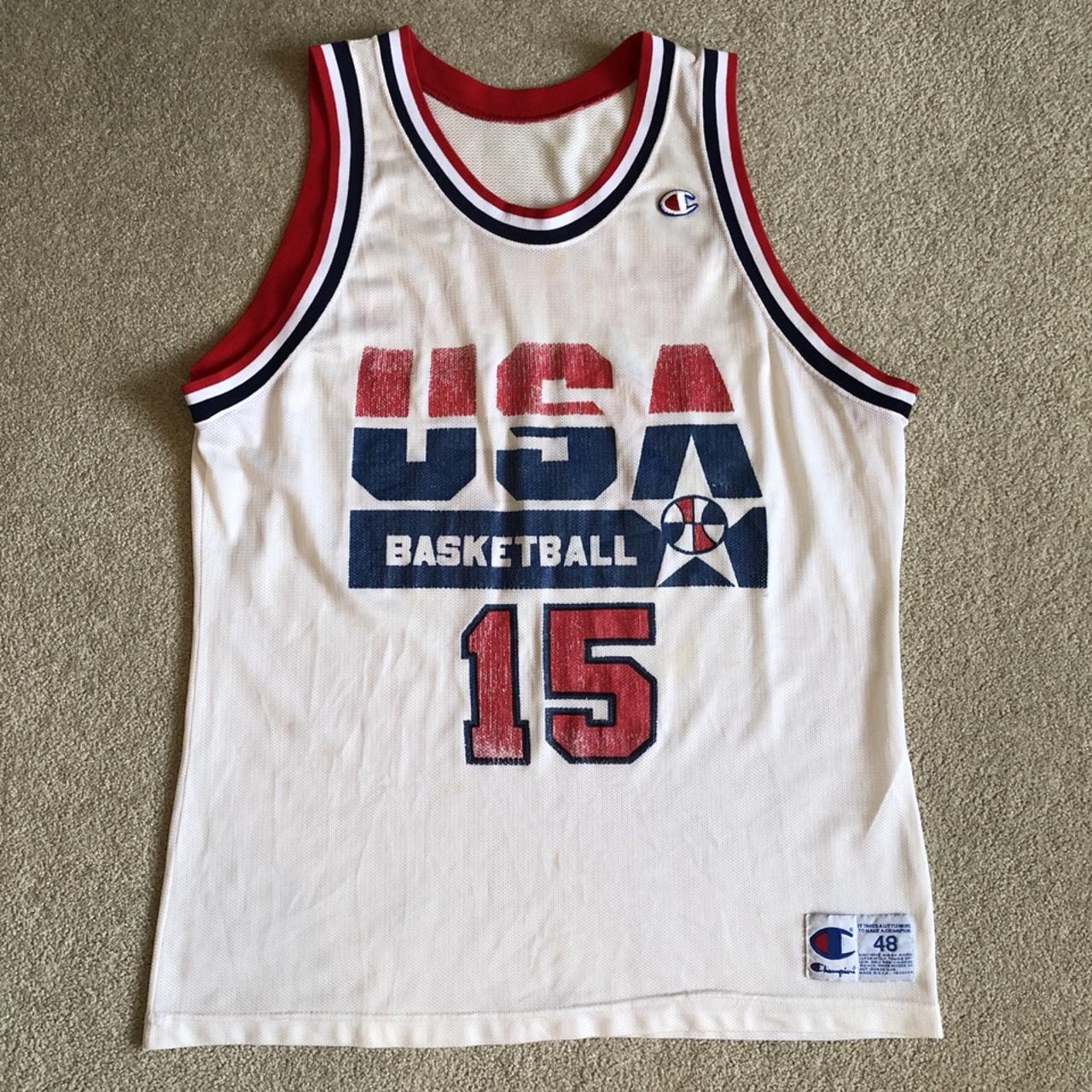 Magic Johnson Team USA Champion Jersey. Men s 48 L. Depop