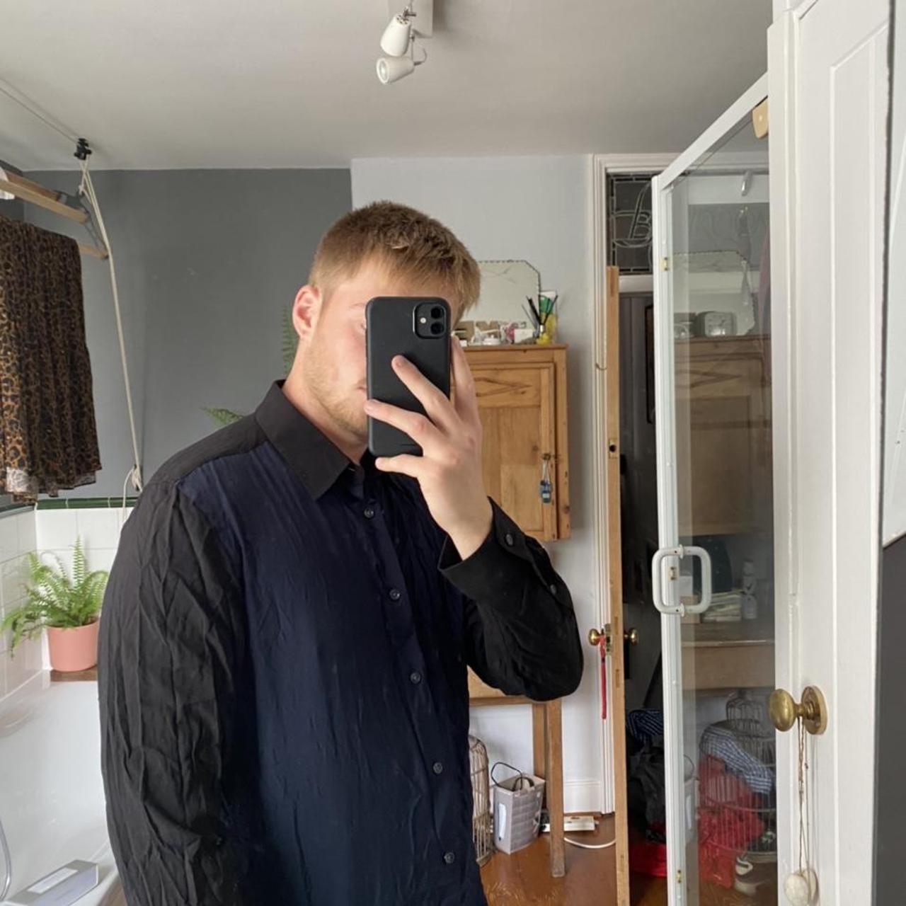 reiss black shirt dress