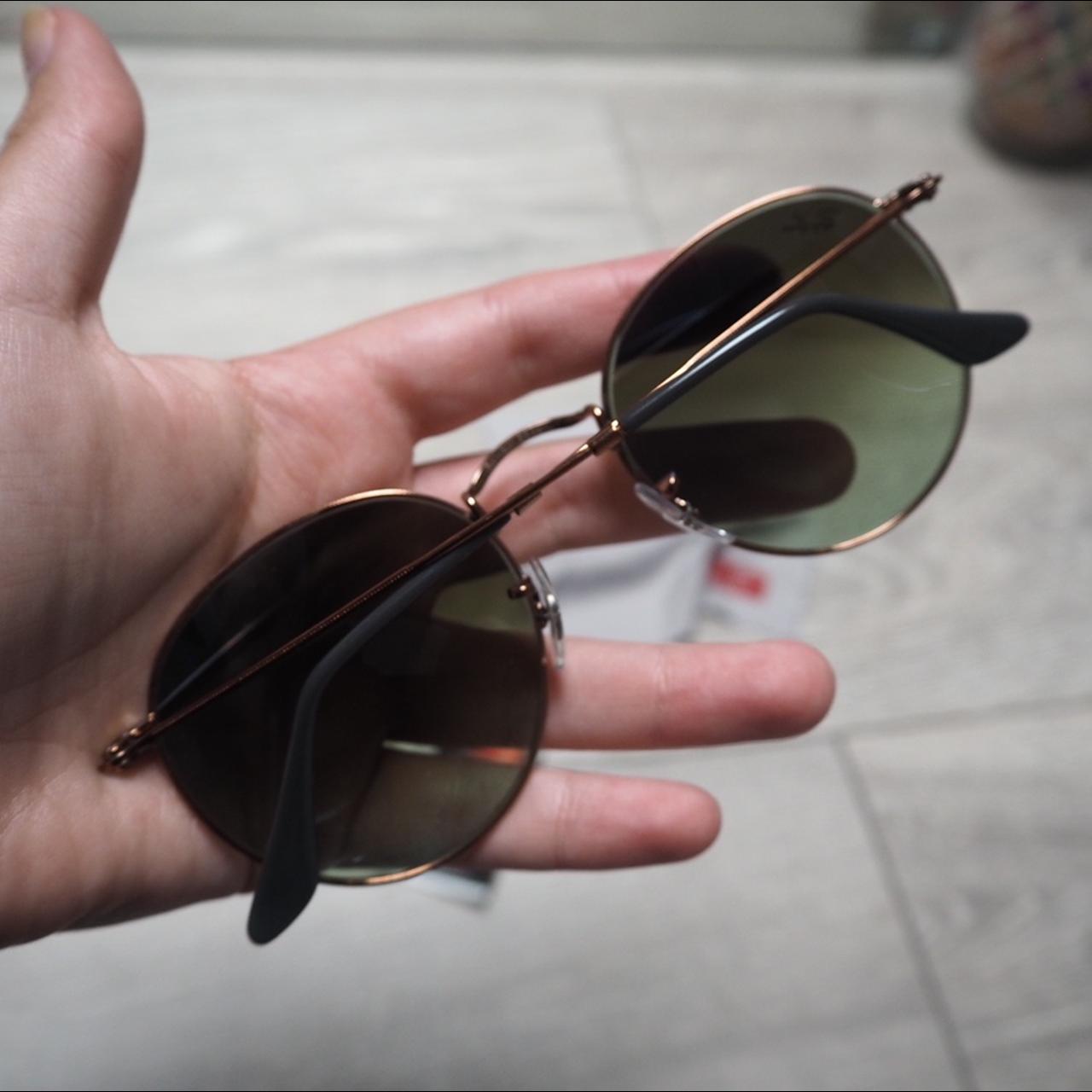 Ray ban round metal best sale bronze copper