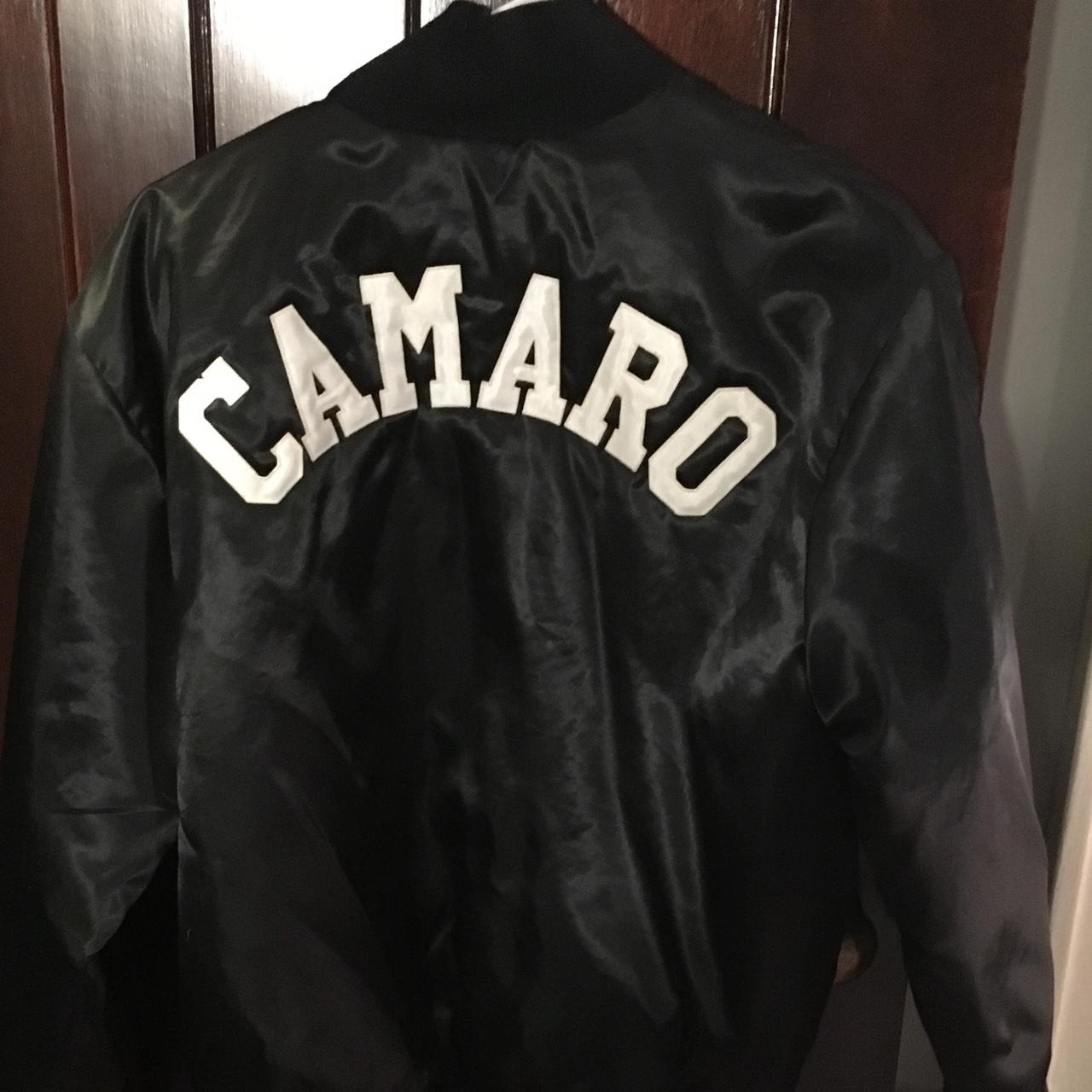 Vintage camaro puffy bomber jacket. Men's size... Depop