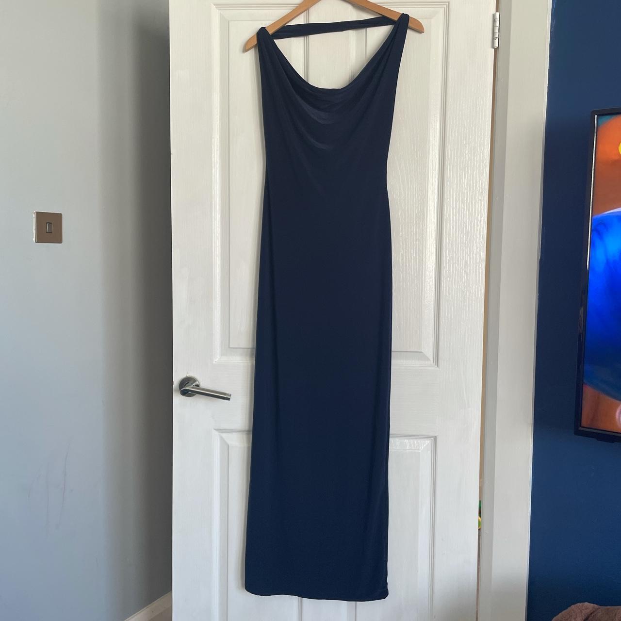 Navy blue miss guided cowl neck maxi Depop