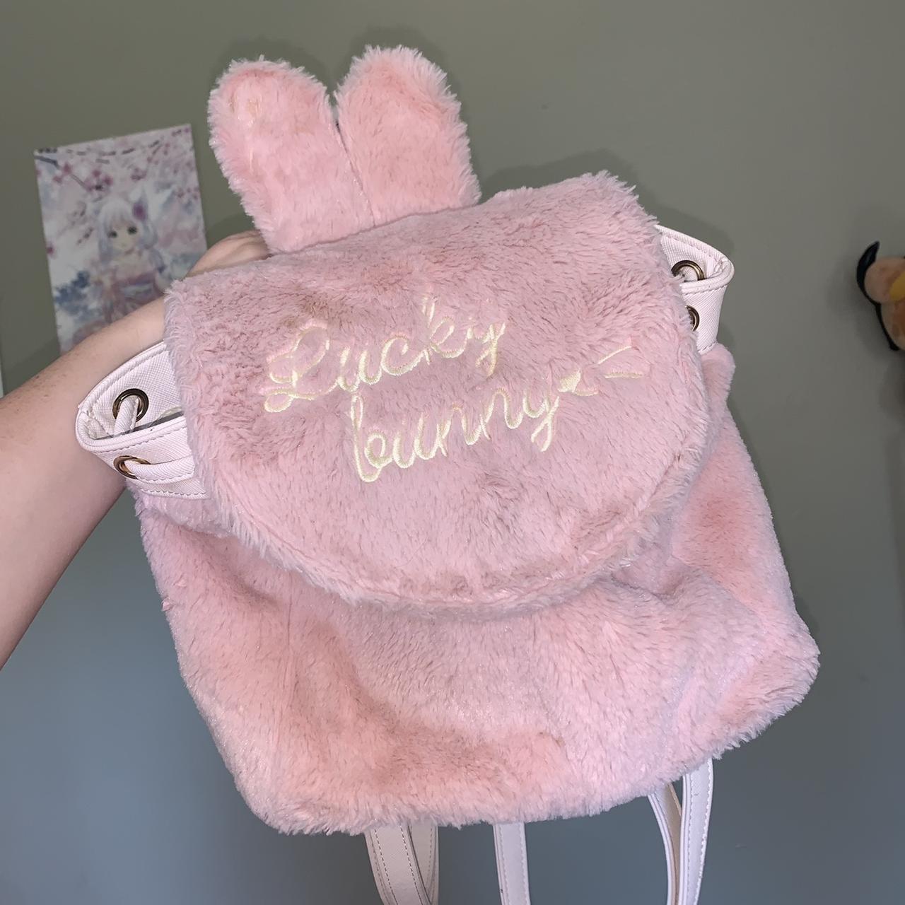 Liz Lisa pink fluffy backpack! #lizlisa #kawaiibackpack - Depop