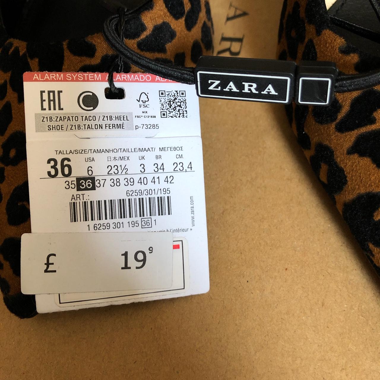 BRAND NEW velvet leopard printed Zara heels Still Depop