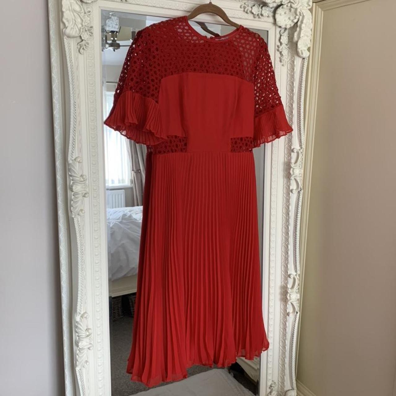 ASOS Women's Red Dress Depop