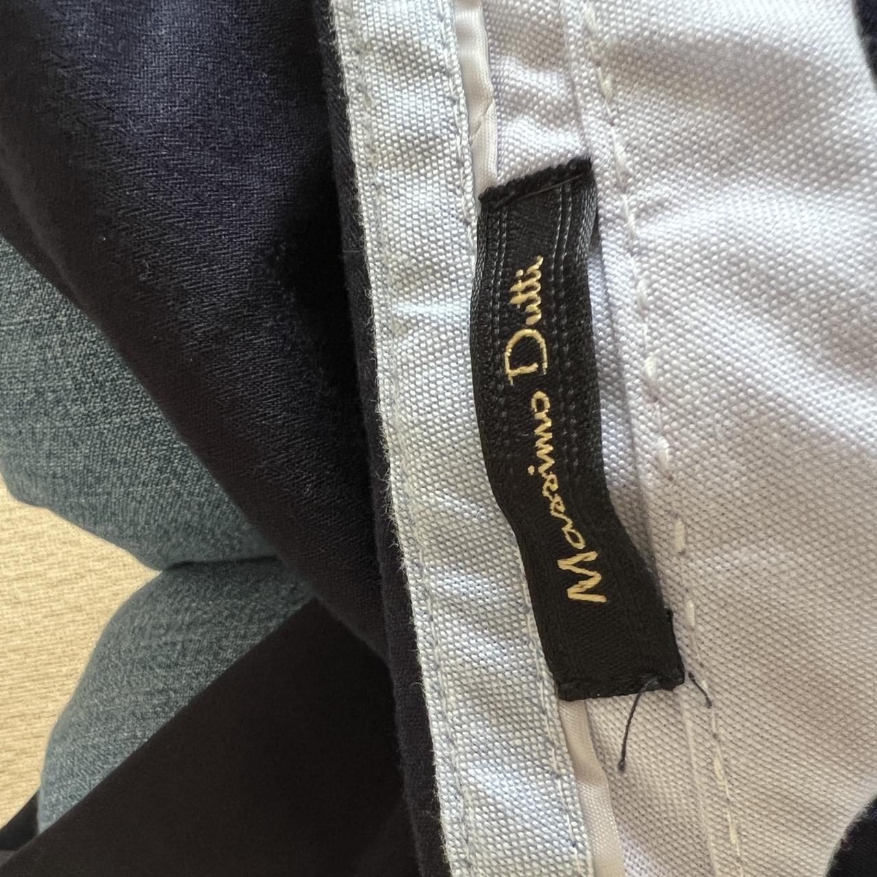 Navy blue cigarette trousers from Massimo... - Depop