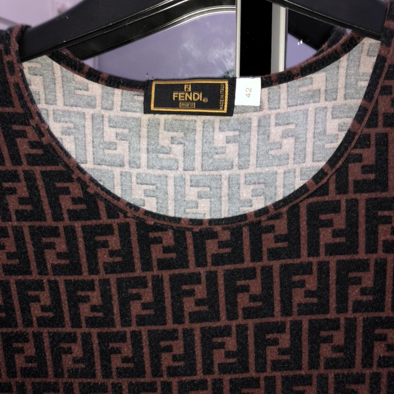 Vintage fendi monogram top size 42 uk 6 but is... - Depop