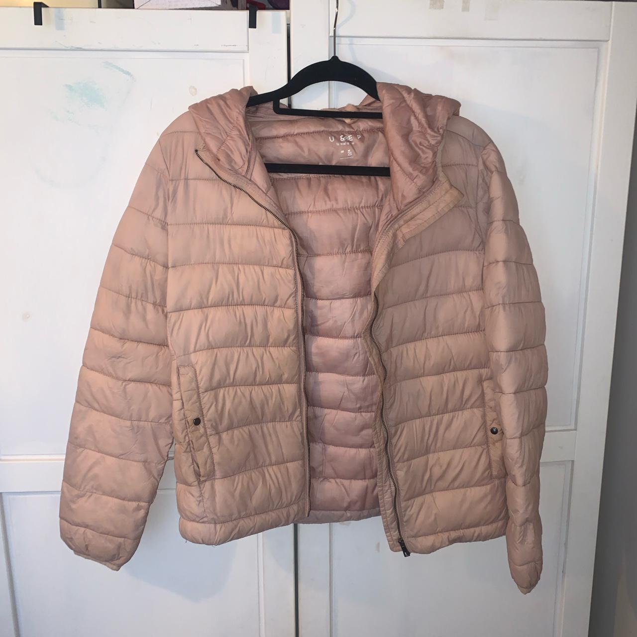 pull and bear pink puffer jacket