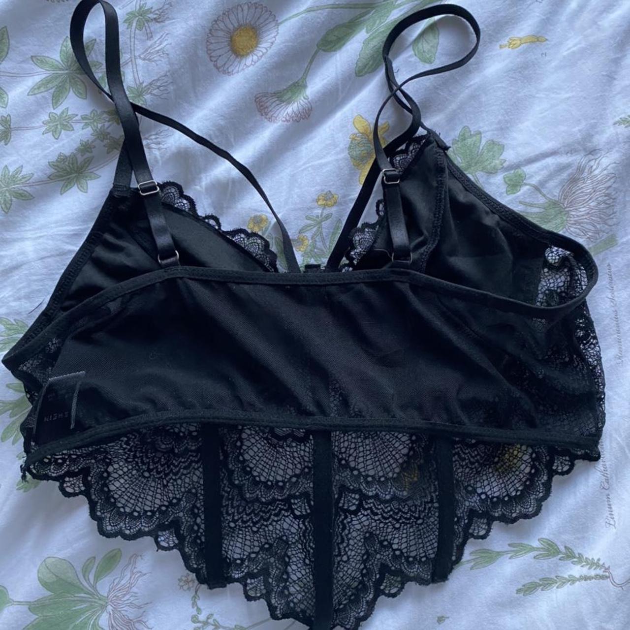 Black Corset top from shein size 12-14 but cups are... - Depop