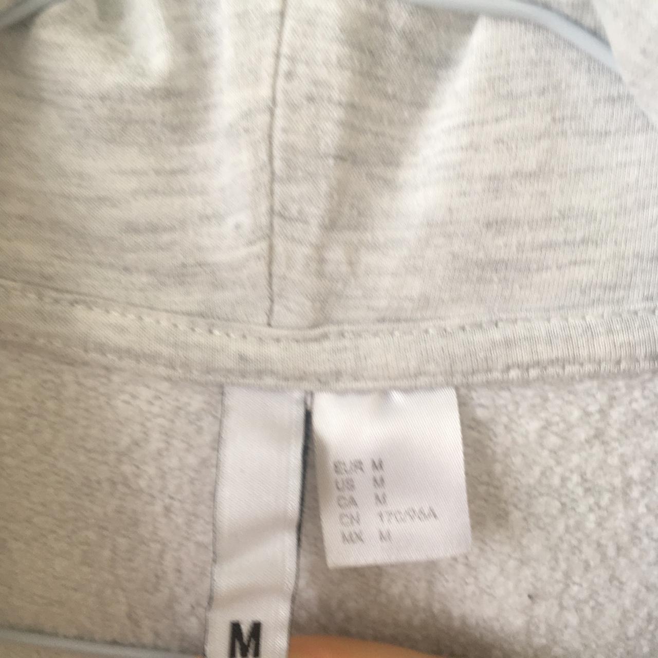 Plain white H&M zip up hoodie perfect condition will... - Depop