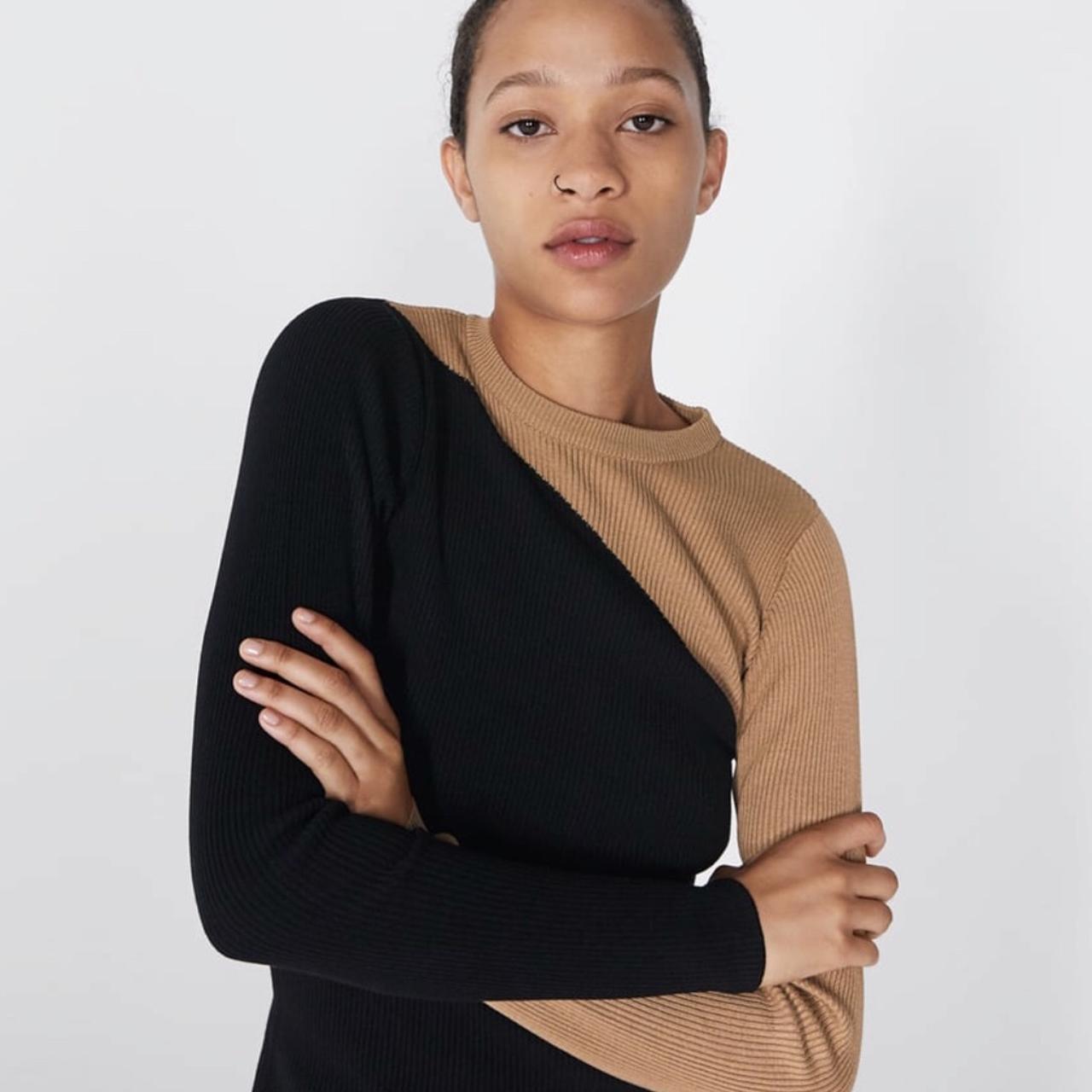 Zara colour sale block sweatshirt