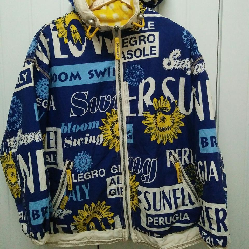 Ellesse Sunflower Jacket With Hoodie Full... - Depop