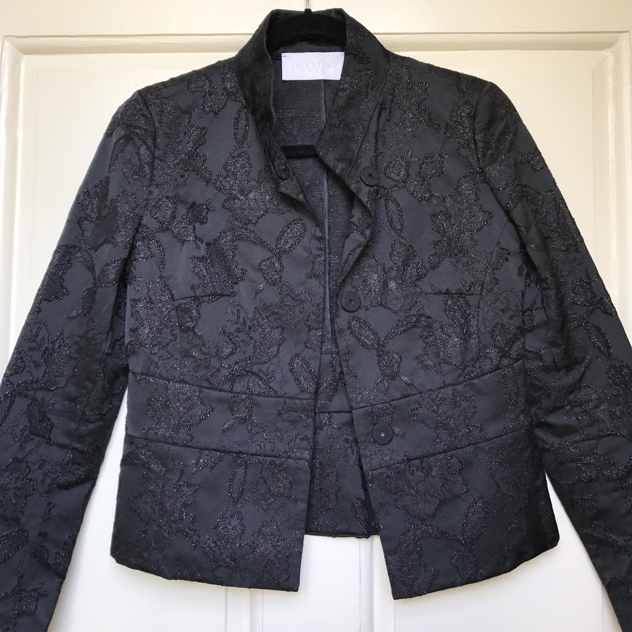 Genuine vintage Valentino Roma black jacket with... - Depop