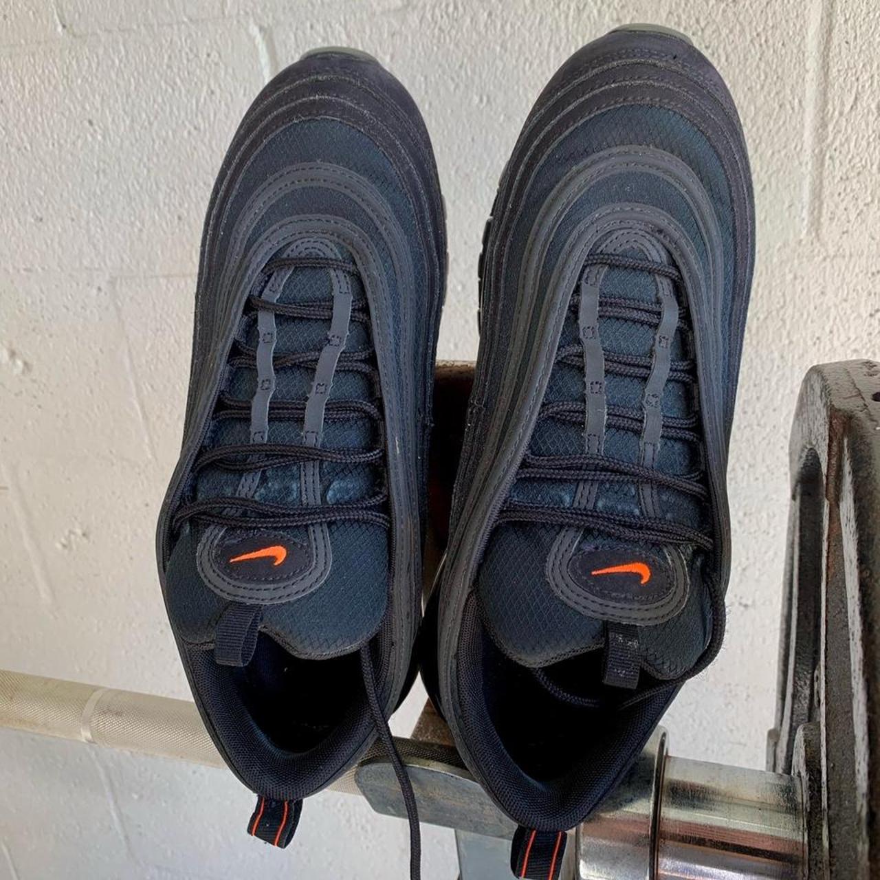 Air max 97 black orange cheap tick