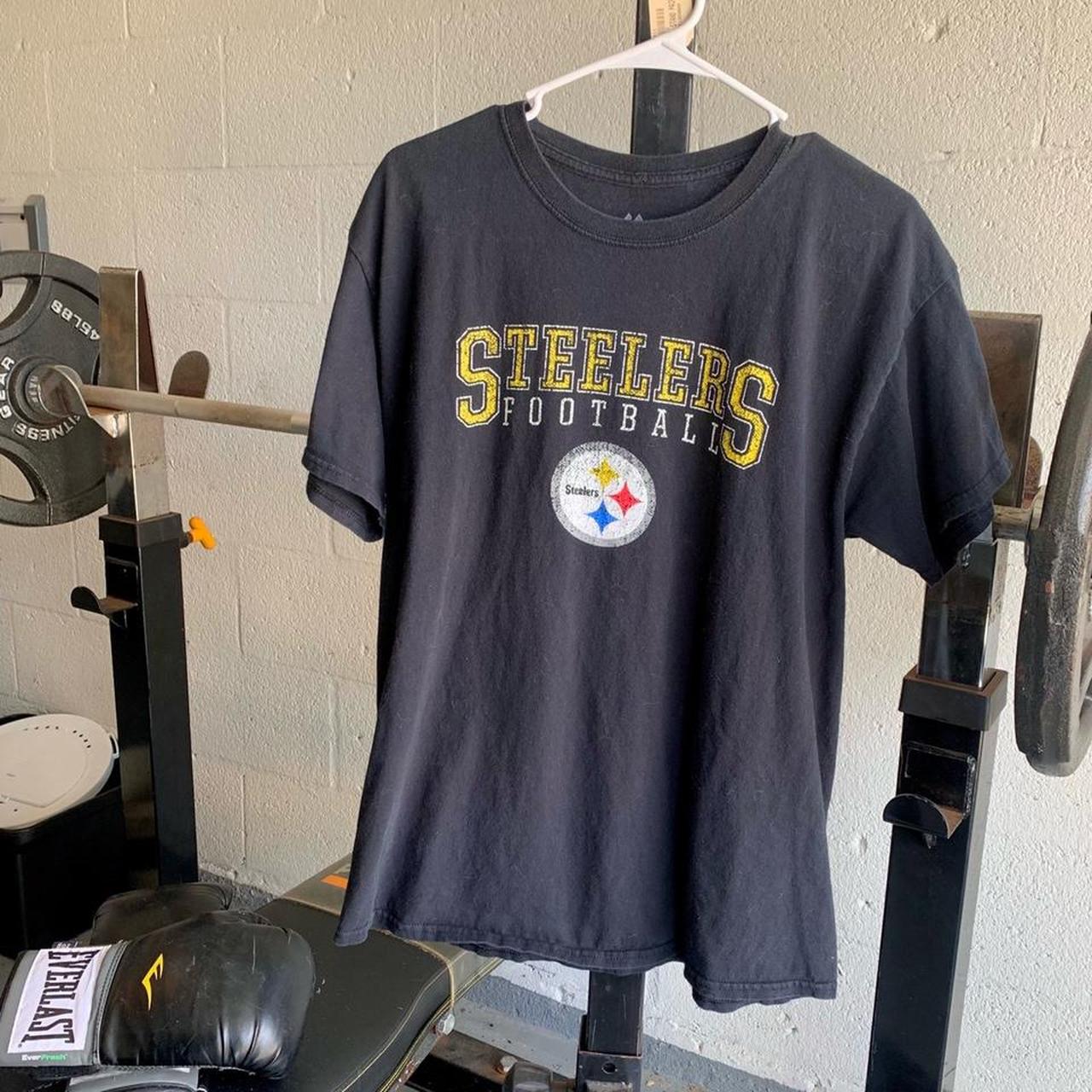 Vintage Pittsburg Steelers T-Shirt ⚫️🟡 Size: L (Runs... - Depop