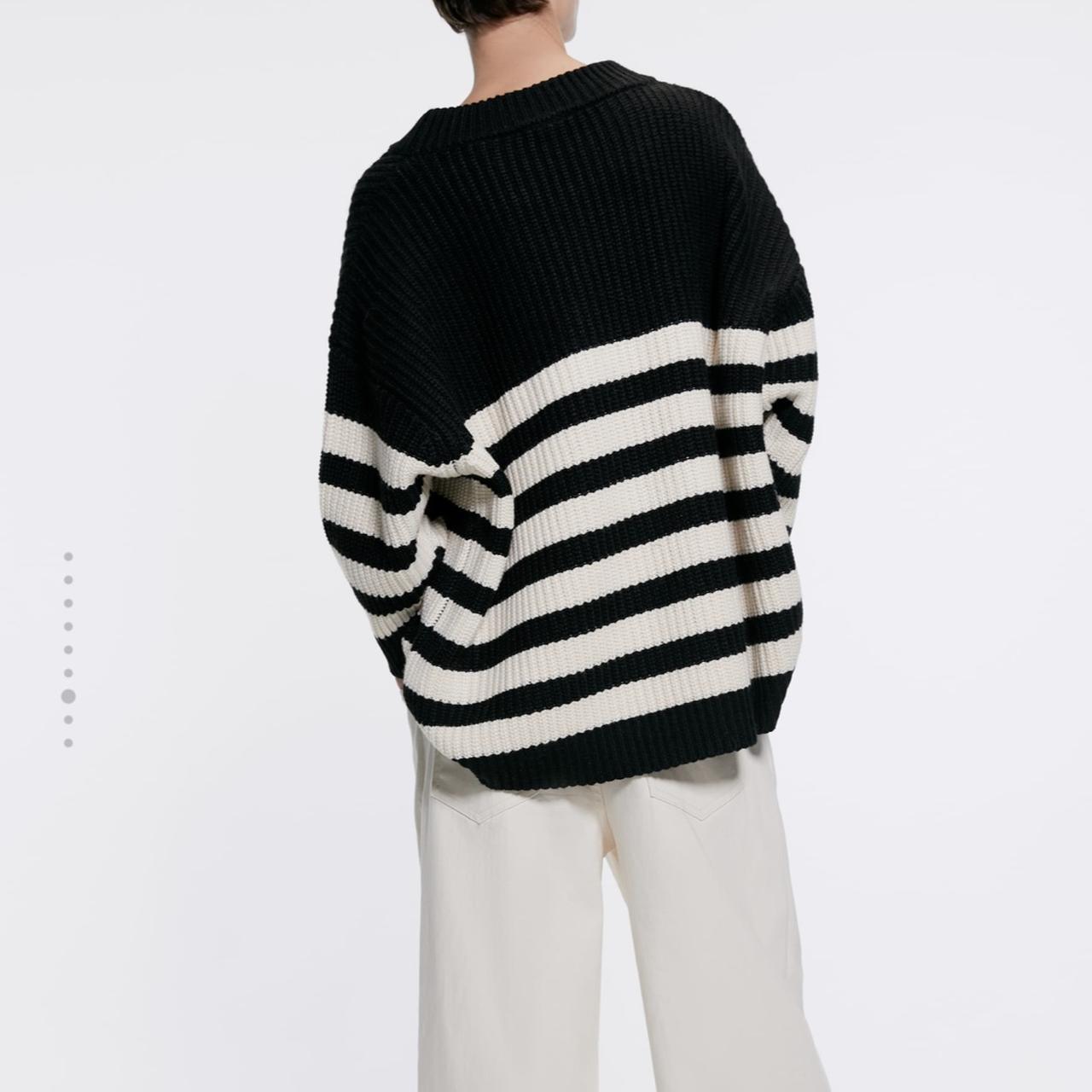 oversized striped sweater zara