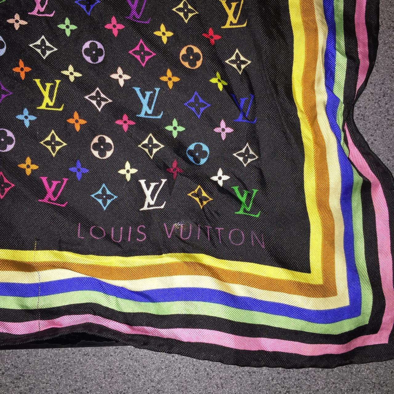 Louis Vuitton Murakami Scarf - 6 For Sale on 1stDibs  takashi murakami  scarf, designer scarf louis vuitton, louis vuitton x takashi murakami scarf