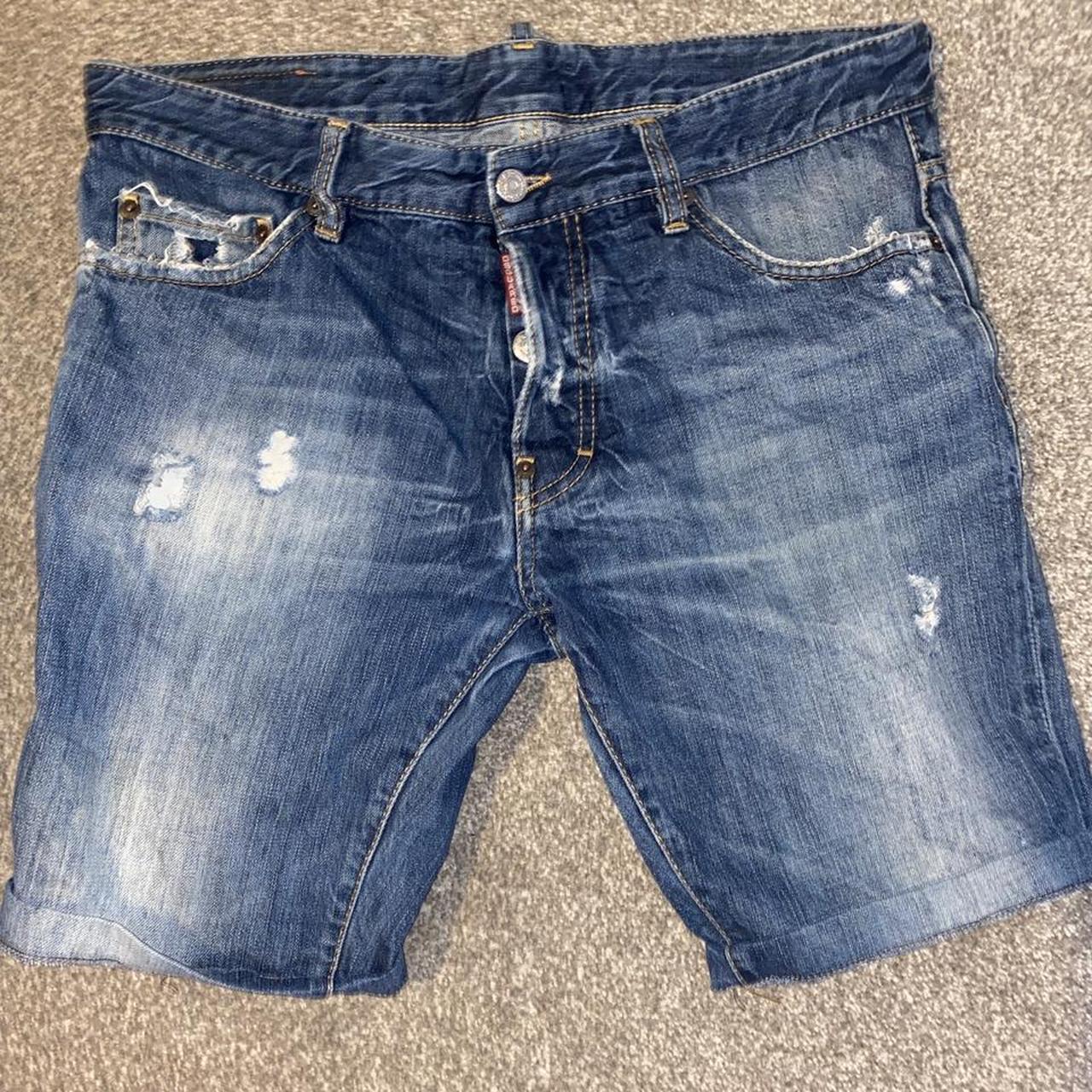 Dsquared jean shorts size 50 - Depop