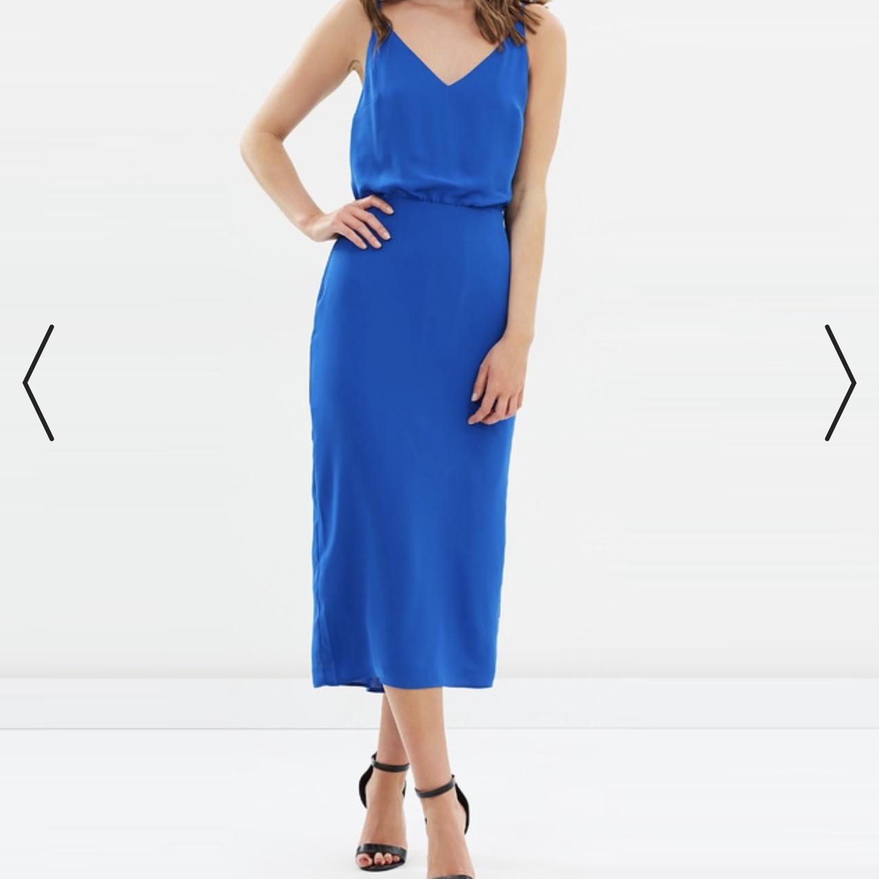 oasis blue midi dress