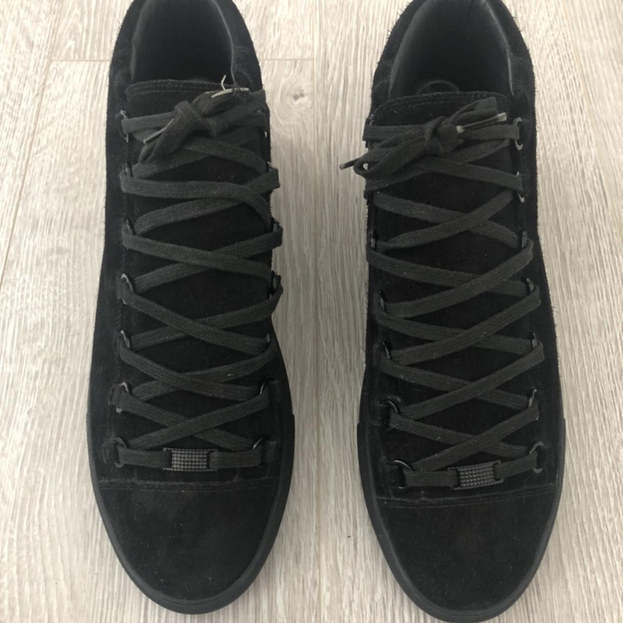 Balenciaga  Shoes  Pre Loved Balenciaga Arena Sneakers In Black Suede  Black Male  Poshmark