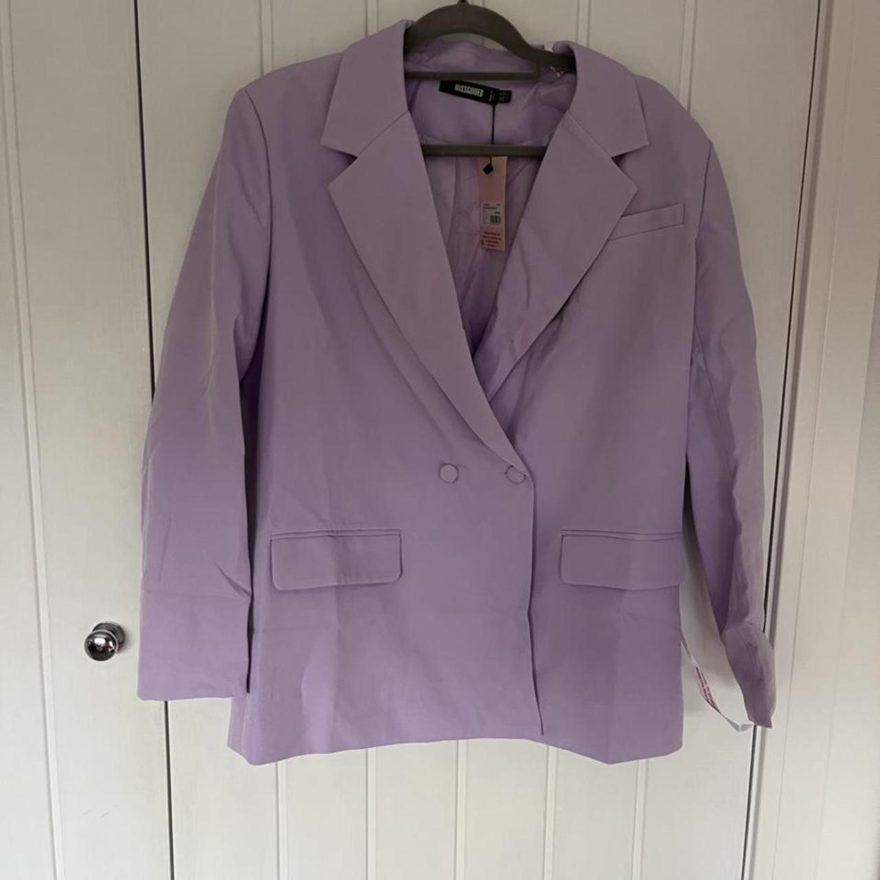 MissGuided lilac oversized blazer. Brand new with tags - Depop