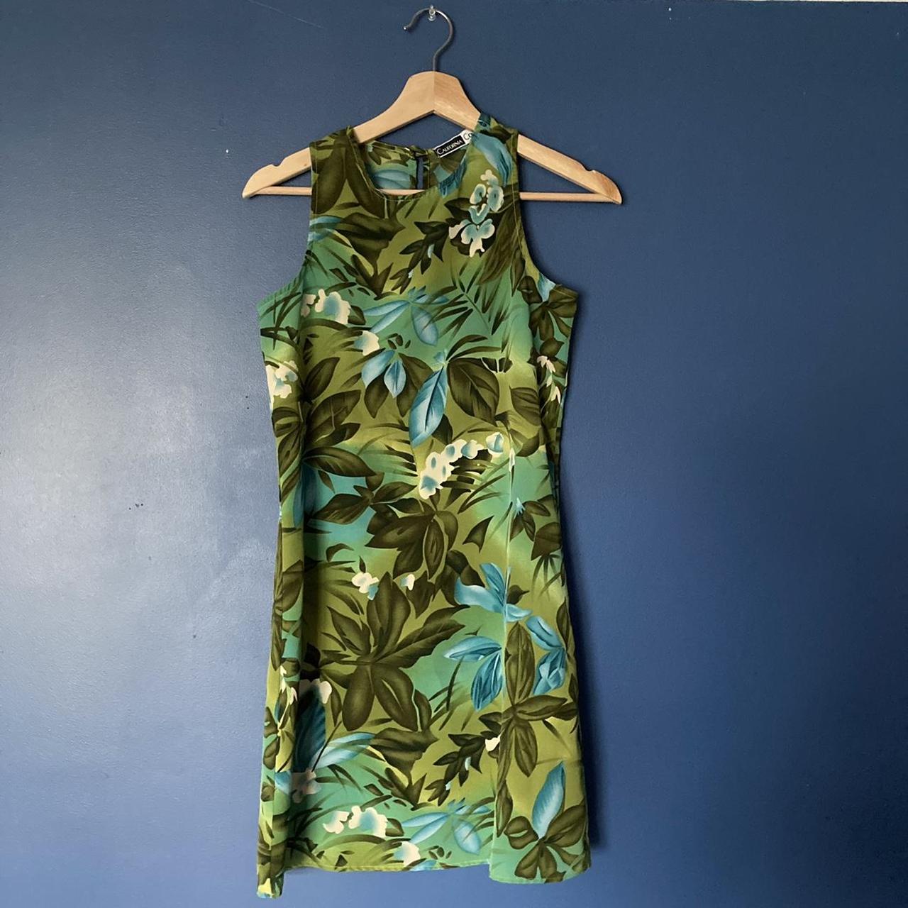 Women's Green And Blue Dress 