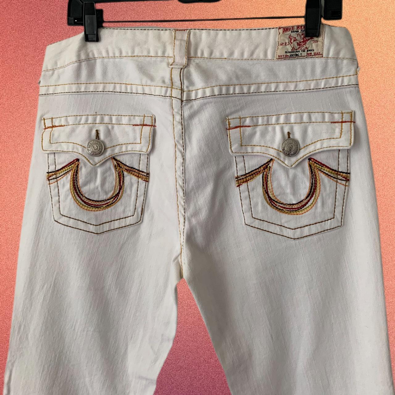 white true religion pants