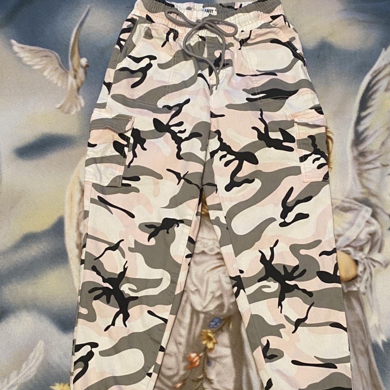 Army pants ✨ *features black,pink, & white *minor - Depop