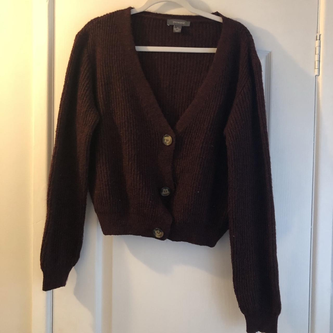 Cosy burgundy cardigan Worn few times Size... - Depop