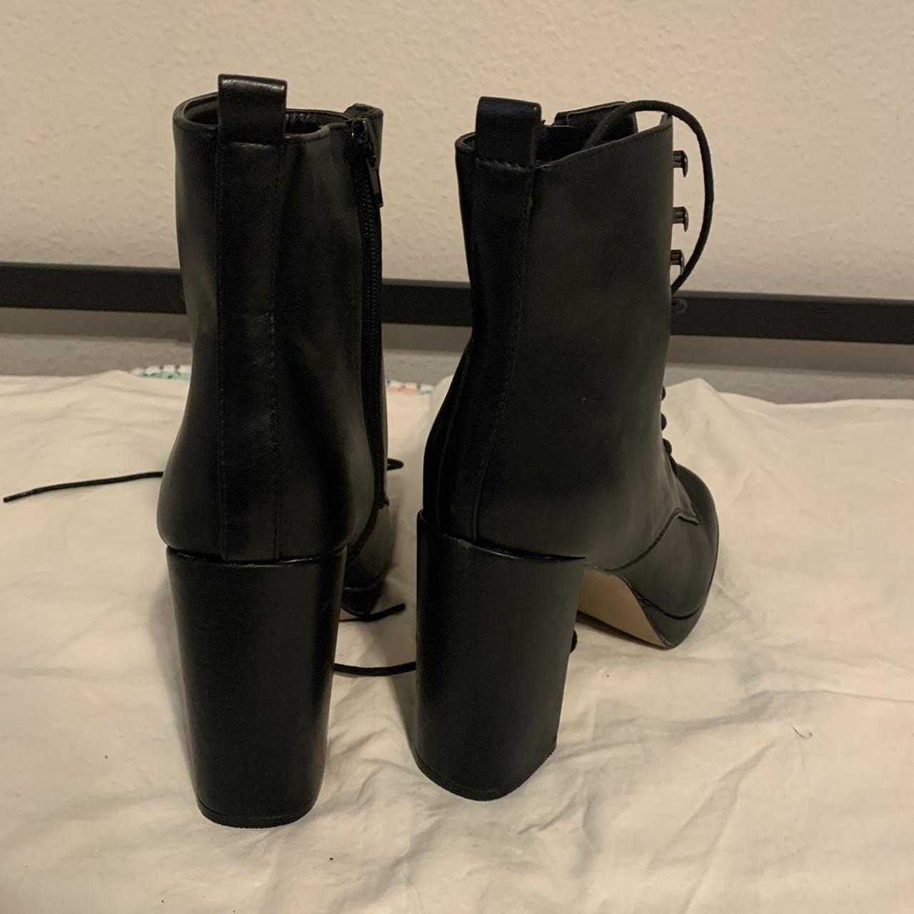 XOXO Women's Black Boots Depop