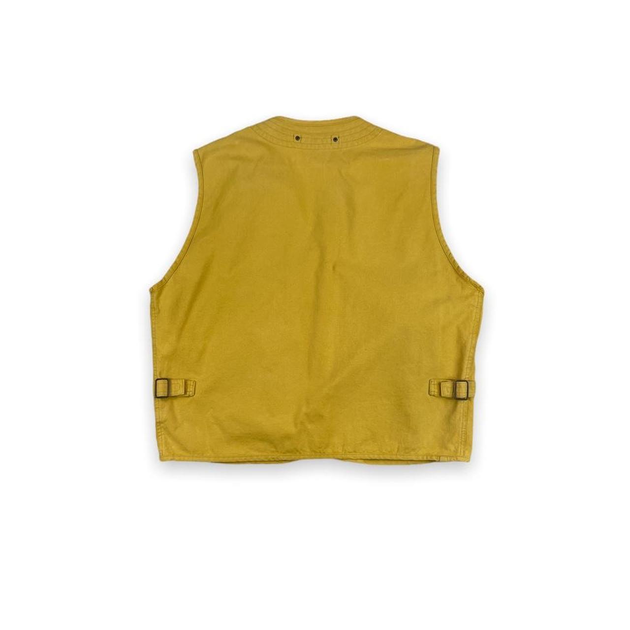 Levi's Vintage 90s Yellow utility vest / gilet... Depop