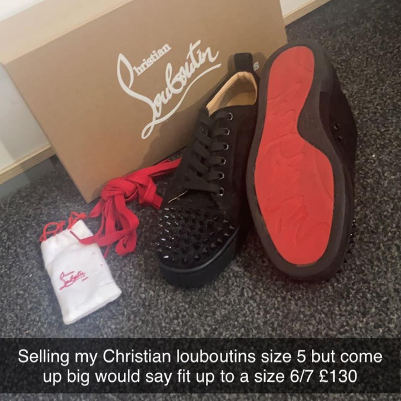 Selling my Christian louboutins Size 5 but will... - Depop