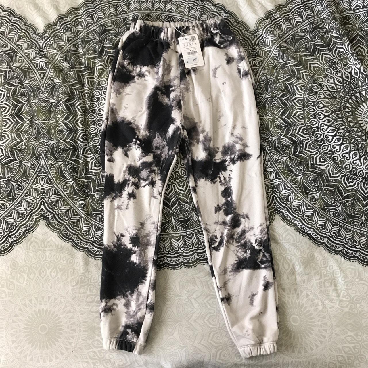 Black and white discount tie dye joggers