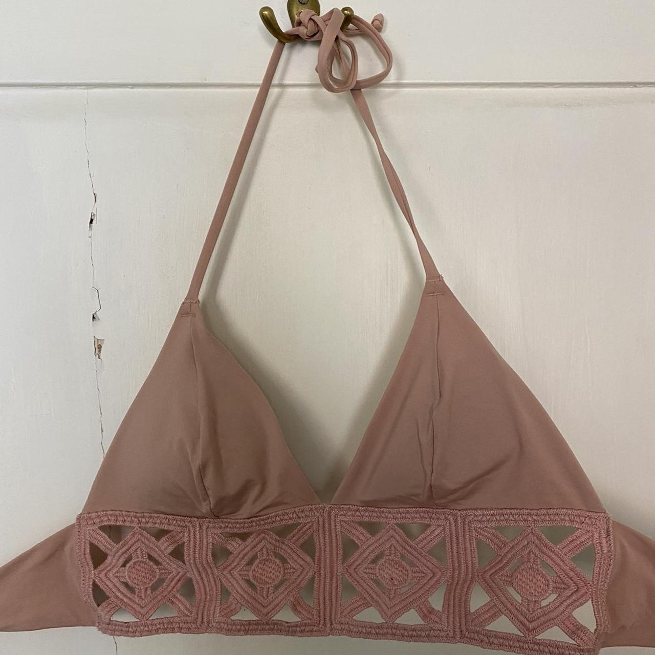 Pink h&m bikini top size 8 Good condition - Depop