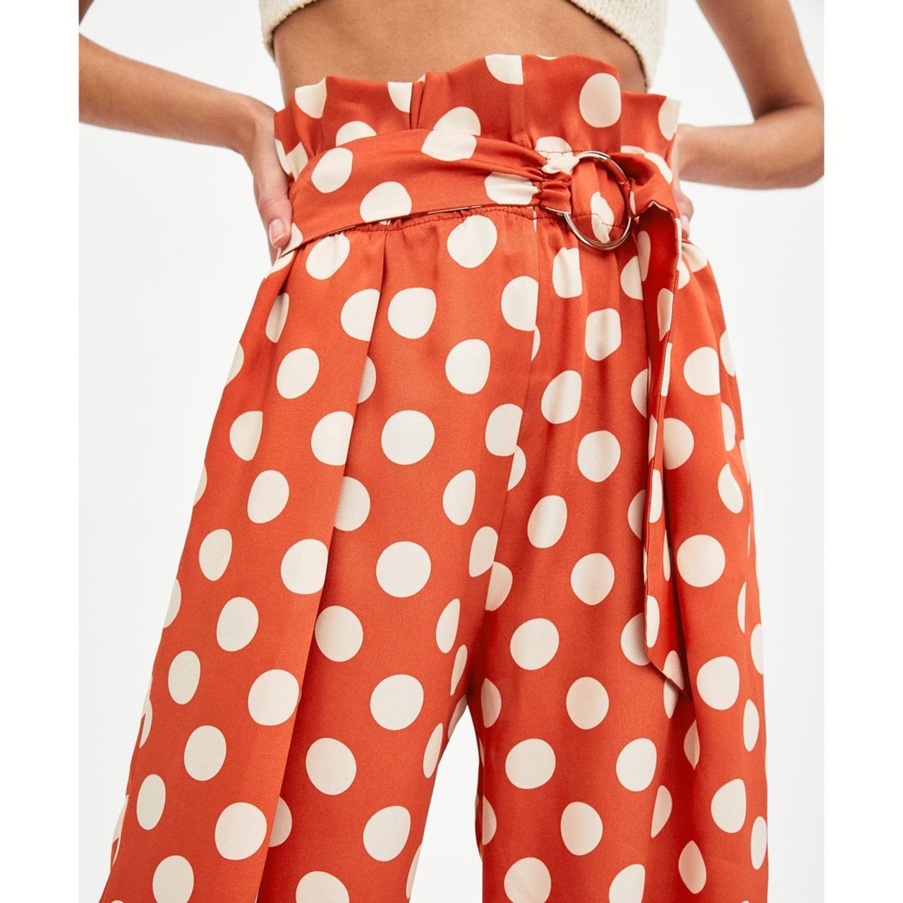 Orange polka sale dot pants