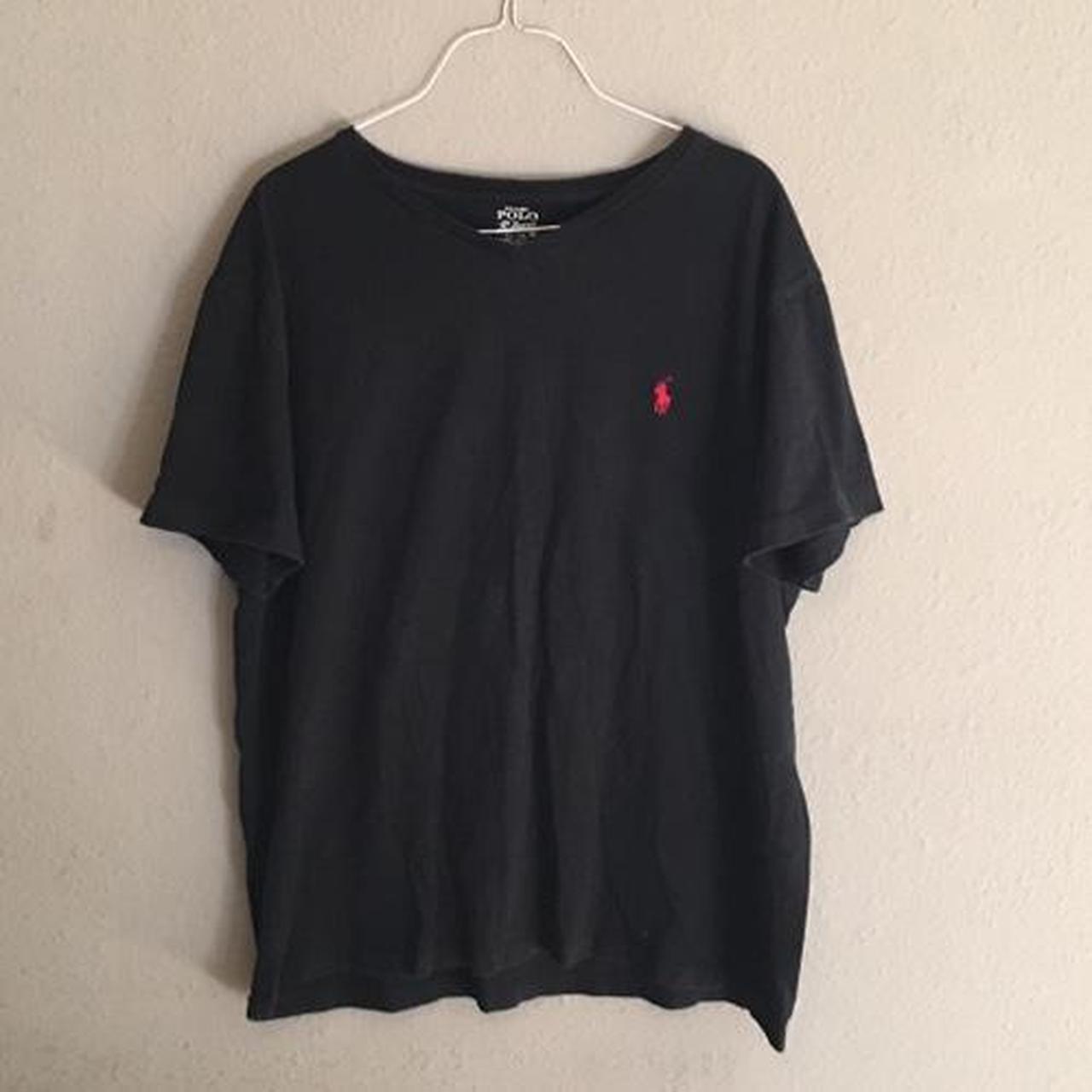 Ralph Lauren Men's Black T-shirt | Depop