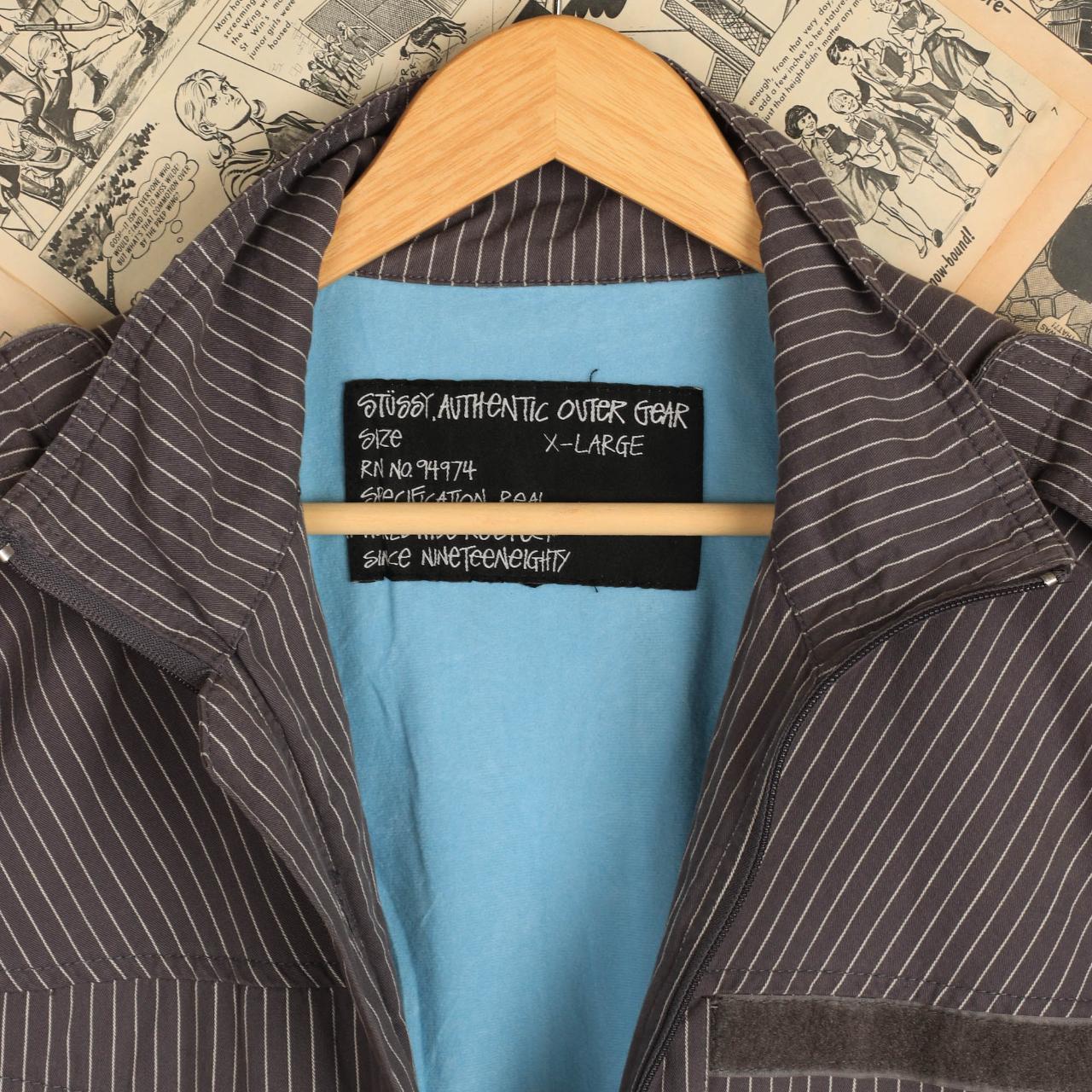 Vintage Stussy windbreaker padded longline jacket. - Depop
