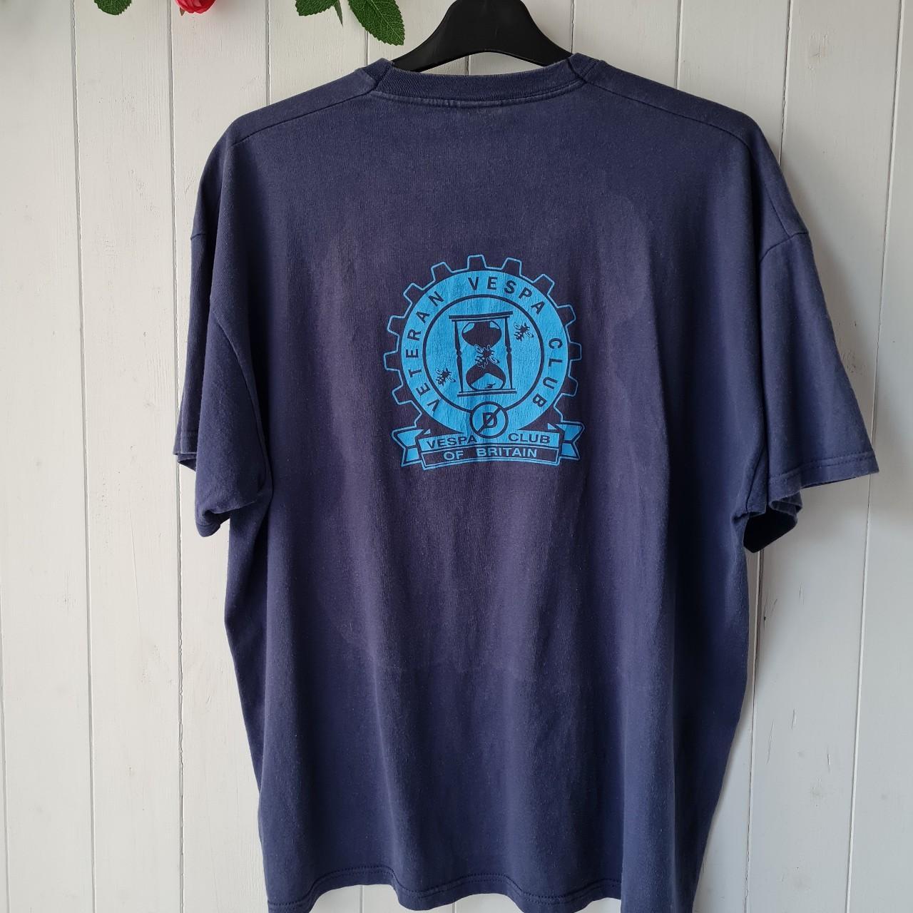 Fruit of the Loom Men's Blue T-shirt | Depop