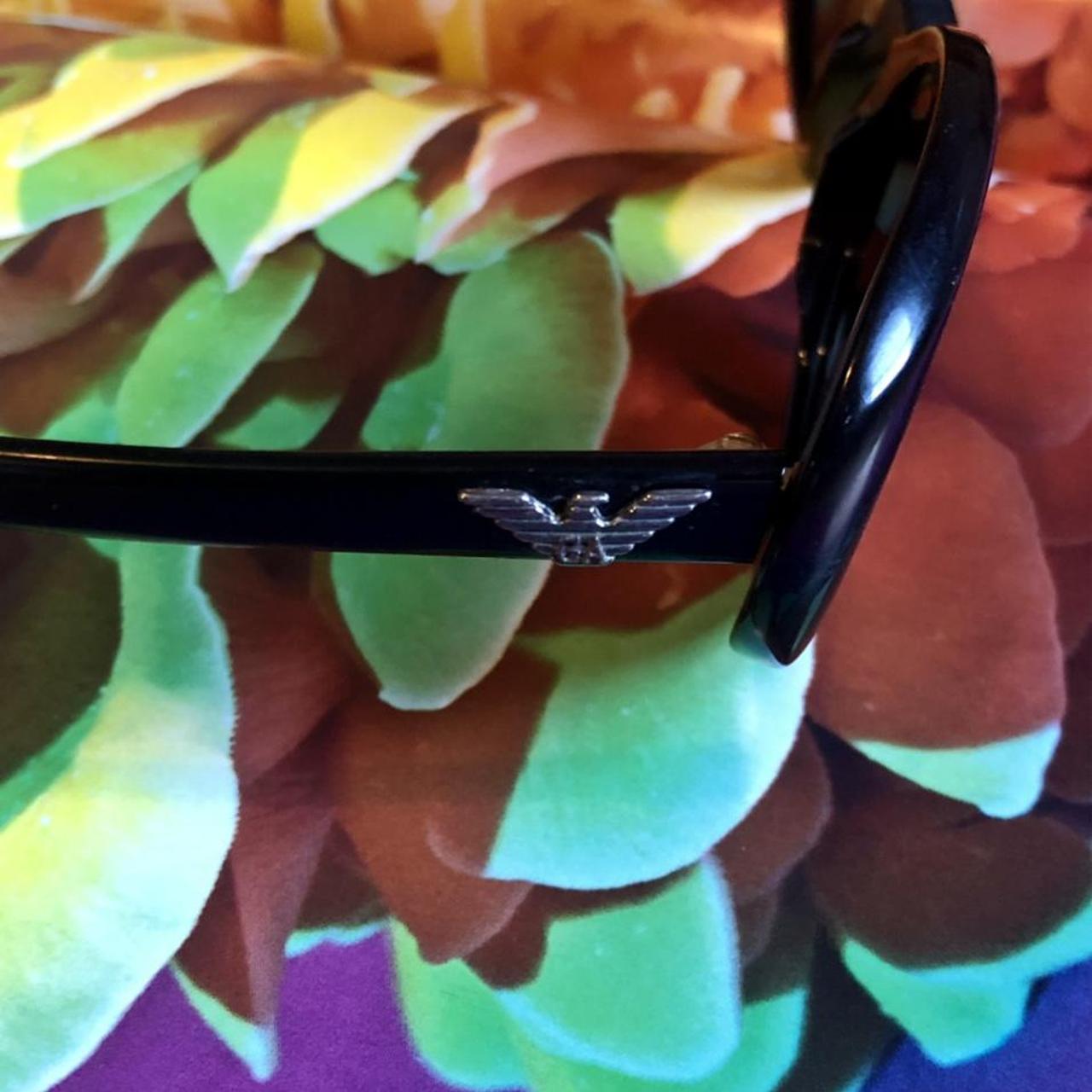 Armani Women's Black Sunglasses Depop