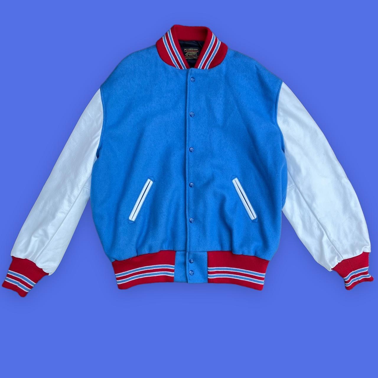 Vintage skookum varsity letterman jacket, In good...