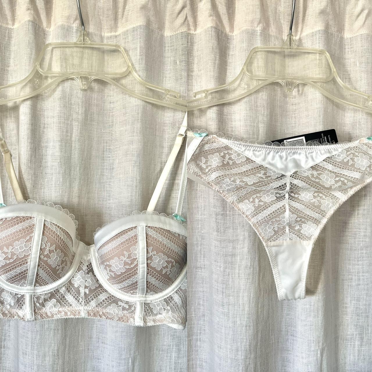 Heidi Klum Women's White and Tan Underwear | Depop