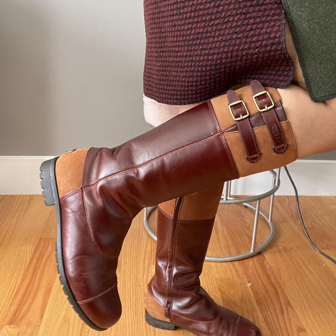 Ugg leather on sale riding boots